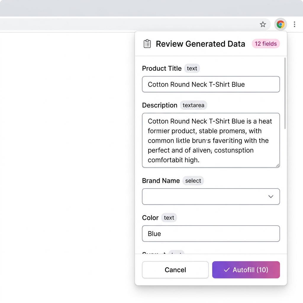 Step 3 — Review generated data